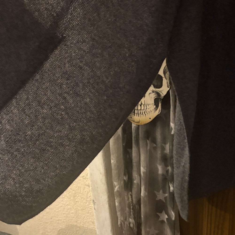 Nordstrom Soft Heather Gray Cashmere-Blend Shrug - Picture 3 of 5